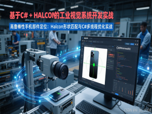 【基于C# + HALCON的工业视觉系统开发实战】二、高鲁棒性手机部件定位：Halcon形状匹配与C#多线程优化实战_24.11版本的形状模板匹配