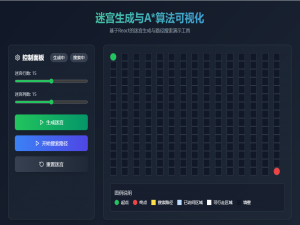 迷宫生成与路径搜索（A算法可视化）