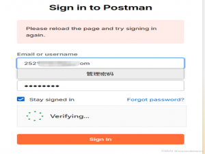 Postman桌面版登录问题use authorization token to sign in_enter authorization token to sign in