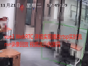 vue3 - 实现WebRTC播放实时rtsp视频流+NVR录像机回放，web前端浏览器网页播放RTSP推流，支持海康威视大华等摄像头/监控设备对接（监控摄像头录像及回放，拿到rtsp视频流如何处理）_vue3 - 实现webrtc播放实时rtsp视频流+nvr录像机回放,web前端浏览器网页播放rt