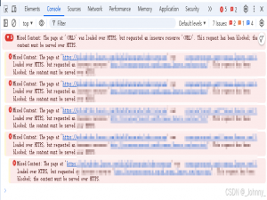 解决https页面请求http出现Mixed Content.This request has been blocked； the content must be served over HTTPS._mixed content this request has been blocked; the c