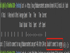curl:(7) Failed to connect to raw. githubusercontent.com port 443 after 204 ms: Could not ...