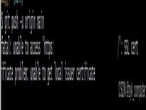 解决：git SSL certificate problem: unable to get local issuer certificate