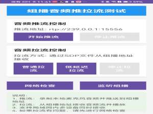 局域网TCP通过组播放地址rtp推流和拉流实现实时喊话_rtp:239.93.22.242:9924