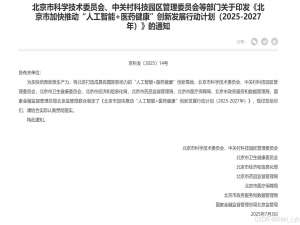 《北京市加快推动“人工智能+医药健康“创新发展行动计划（2025-2027年）》深度解读_《人工智能+医疗创新发展行动计划》