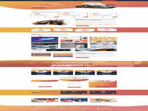 橙黄色创意数字服务网站模板制作#网站建设 #bootstrap #网站定制开发_响应式网站定制开发流程