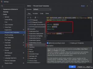 IDEA 类上方注释 签名