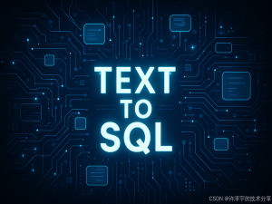 【2025最全Text2SQL指南】让大模型写SQL，从入门到王炸！