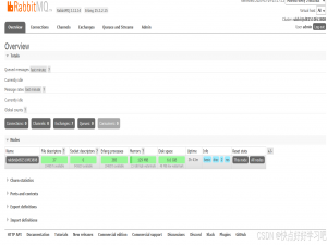 RabbitMQ 管理控制台菜单详解_rabbitmq控制台