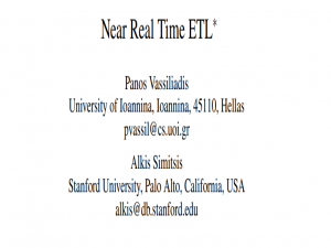 （综述论文）Near Real Time ETL翻译 Part 9 - 数据处理区与数据仓库间的流量调节，数据仓库的技术问题