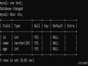 MySQL数据表操作