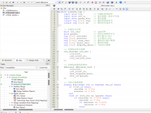 DE2-115板子上用 Verilog编程实现一个分秒计数器