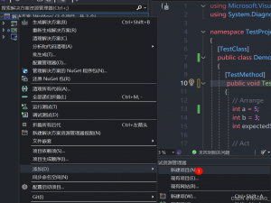 Visual Studio 进行单元测试【入门】_vs单元测试
