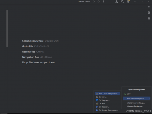 使用pycharm导入conda环境解释器时出现no conda environment selected