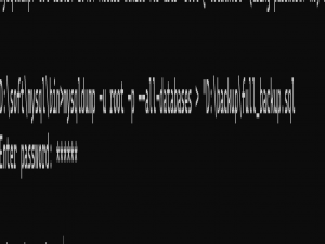 备份数据库内容报错mysqldump: Got error: 1045: Access denied for user ‘root‘@‘localhost‘ (using password: NO)_mysqldump 1045
