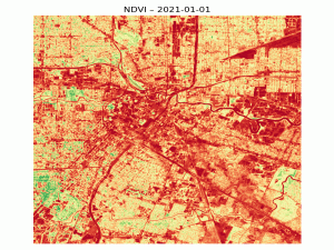 利用遥感和 Python 追踪休斯顿的绿化覆盖率（基于卫星 NDVI）