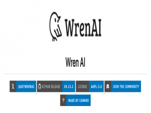 WrenAI：Star2.8k,技术圈太卷了，用上这个开源项目，直接躺平，哈哈，真心不错的AI工具,只需要通过对话就能生成你想要的SQL