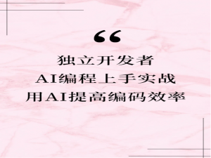 独立开发者的AI编程上手实战，怎么用AI提高编码效率？