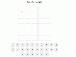 wordle game（猜词游戏）小demo【react + ts】