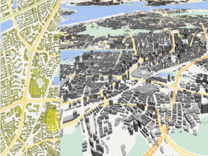 QGIS二维建筑轮廓转3D建筑模型导入blender_blender 如何在二维地图上生成3d建筑