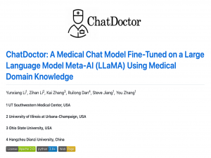 项目在GitHub上已获得约3600+star,探秘 ChatDoctor：LLaMA 微调后的 AI 医生，真能在线问诊？