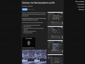Flowframes: 创新的视频插帧工具