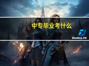 中专毕业考什么