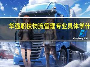 :华强职校 物流管理专业具体学什么.前景如何