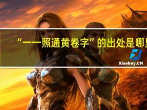 “一一照通黄卷字”的出处是哪里