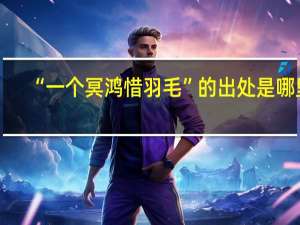 “一个冥鸿惜羽毛”的出处是哪里