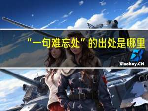 “一句难忘处”的出处是哪里