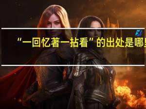 “一回忆著一拈看”的出处是哪里