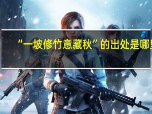 “一坡修竹意藏秋”的出处是哪里