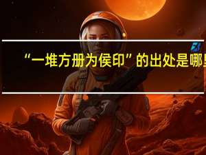 “一堆方册为侯印”的出处是哪里