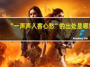 “一声声入客心愁”的出处是哪里