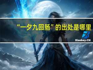“一夕九回肠”的出处是哪里