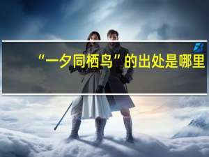 “一夕同栖鸟”的出处是哪里