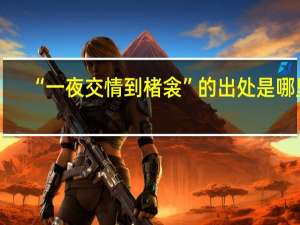 “一夜交情到楮衾”的出处是哪里