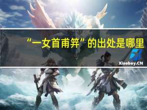 “一女首甫笄”的出处是哪里