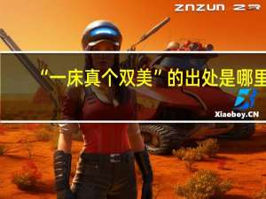 “一床真个双美”的出处是哪里