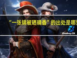 “一张锦被晒晴香”的出处是哪里