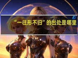 “一往形不归”的出处是哪里
