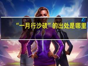 “一月行沙碛”的出处是哪里