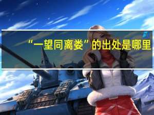 “一望同离娄”的出处是哪里