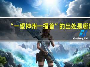 “一望神州一搔首”的出处是哪里