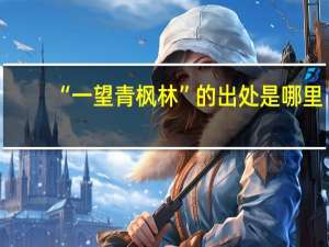 “一望青枫林”的出处是哪里