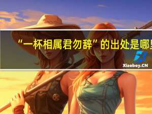 “一杯相属君勿辞”的出处是哪里