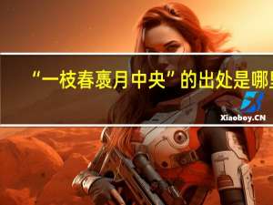 “一枝春褭月中央”的出处是哪里