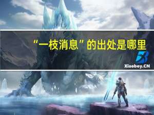 “一枝消息”的出处是哪里