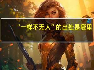 “一样不无人”的出处是哪里